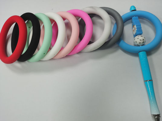Toksik olmayan Silikon O Ring Odak Boncukları BPA Free DIY anahtarlık dekorasyonu
