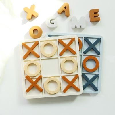 Yaş aralığı 1-4 Silikon Bulmaca Bilişsel Gelişmeyi Artırır Eğitim Silikon XO Bulmaca Oyuncaklar