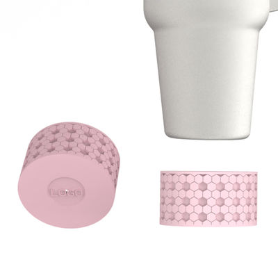 Özel 3D Silikon bardak Çarpıcı Bot Şişe Kol 20 30 40 oz için Tumbler ile Halı bardak silikon kapak şişeler alt kapak