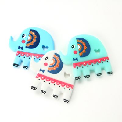 Kalite  Elephant Food Grade Silicone Baby Teether BPA Free With Customize Logo Fabrika