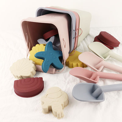 Toptan satış Silicone Bebek Oyuncak Kovası Plaj Oyuncağı