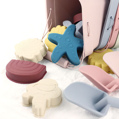 Toptan satış Silicone Bebek Oyuncak Kovası Plaj Oyuncağı