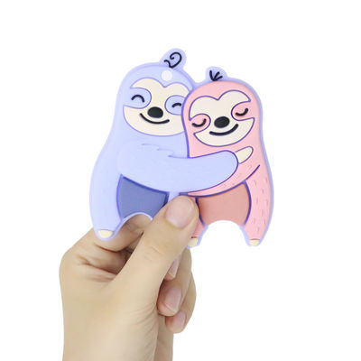 Koyun Atı Dino Şekilli Renkli Bebek Kişiselleştirilmiş Silikon Diş Kaşıyıcı
