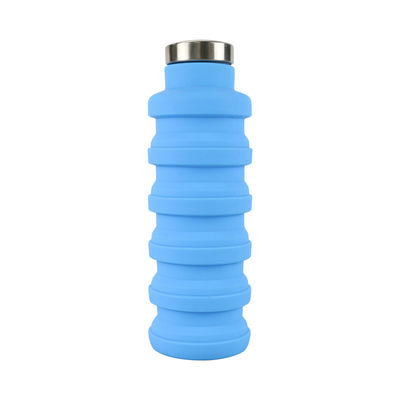 Koşu İçin OEM ODM Silikon Su Şişesi Yumuşak Katlanabilir 500Ml