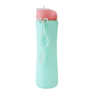 Koşu İçin OEM ODM Silikon Su Şişesi Yumuşak Katlanabilir 500Ml