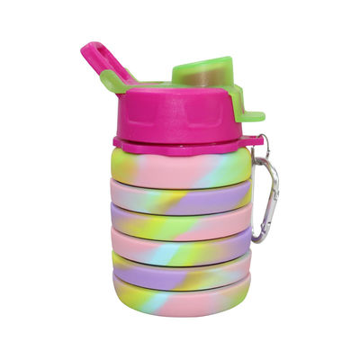Koşu İçin OEM ODM Silikon Su Şişesi Yumuşak Katlanabilir 500Ml