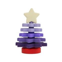 Çocuk Eğitimi İçin Noel Silikon Yıldız İstifleyici BPA Free Çevre Dostu