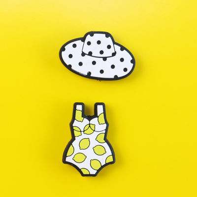 Yaz Güneş Gözlüğü Bikini Mayo Şekli ile Özel Diş Çıkarma Silikon Boncuk