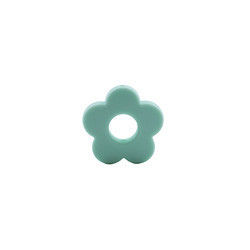 Çiçek Delikleri Silikon Diş Çıkarma Boncuk 4.5 cm DIY Emzik Klip Chew Kolye