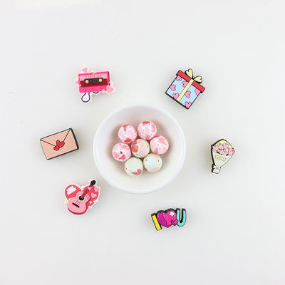 Pembe Takı Silikon Diş Çıkarma Boncuğu Bebek DIY Hediyesi İçin Toksik Olmayan