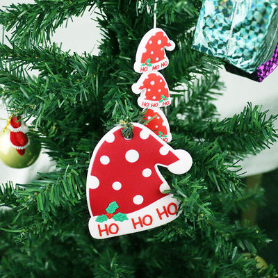 DIY Emzik Zincir Kolye için Mini Gıda Sınıfı Noel Silikon Boncuk