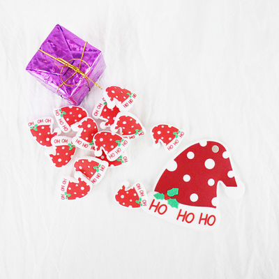 Bebek Bebek Noel Şapka Silikon Diş Çıkarma Boncuğu Çiğnenebilir BPA Ücretsiz