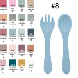 Modern Stil Silikon Yemek Cihazları Seti, BPA Serbest Bebek Silikon Tabak kase bardak bib kaşık çatal besleme Seti