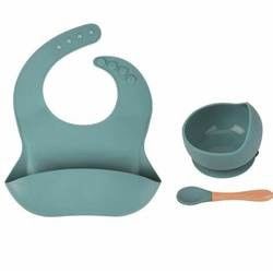 Özel Pantone Renkli silikon yemek seti 5 Pcs Silikon Emme Vayırma Seti Gıda Sınıfı Malzemesi OEM ODM