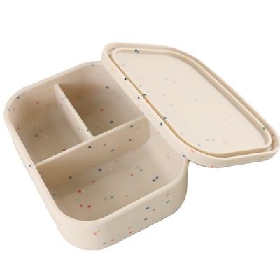 Açık Ofis Bento için 800ml 1200ml Katlanabilir Silikon Öğle Yemeği Kutusu