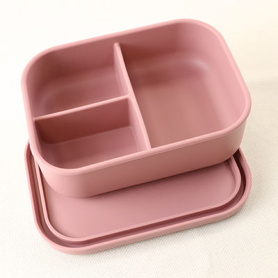 Açık Ofis Bento için 800ml 1200ml Katlanabilir Silikon Öğle Yemeği Kutusu