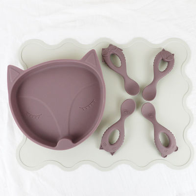 BPA Ücretsiz Su Geçirmez Çocuklar Silikon Placemat Kaymaz Yeniden kullanılabilir masa mat Bebek Besleme Için