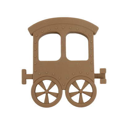 Küçük Tren Silikon Bebek Diş Kaşıyıcınız İçin Kolye Oyuncak Toksik Olmayan