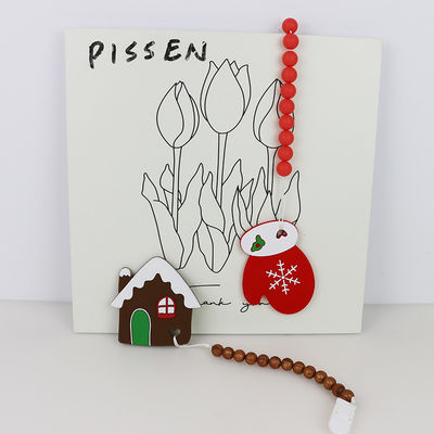DIY Silikon Noel Ağacı Diş Kaşıyıcı, Diş Çıkarma İçin Güvenli Yumuşak Kauçuk Boncuk