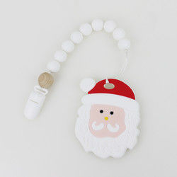 DIY Silikon Noel Ağacı Diş Kaşıyıcı, Diş Çıkarma İçin Güvenli Yumuşak Kauçuk Boncuk