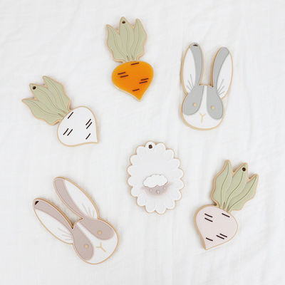Sheep Bunny Yeni Doğan Bebek İçin BPA Free Kişiselleştirilmiş Silikon Diş Kaşıyıcı
