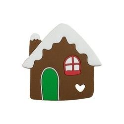 Renkli Özel Silikon Diş Kaşıyıcı, Bebek İçin Çevre Dostu Gingerbread Man Diş Kaşıyıcı