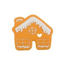 Renkli Özel Silikon Diş Kaşıyıcı, Bebek İçin Çevre Dostu Gingerbread Man Diş Kaşıyıcı