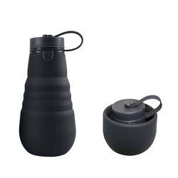 Seyahat Kampı İçin Sızdırmaz Katlanabilir Silikon İçme Şişesi BPA Free