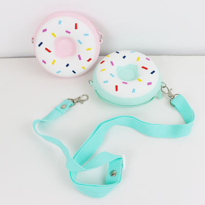 Mini Silikon Donut Omuz Çantası Su Geçirmez Renkli Çok Fonksiyonlu