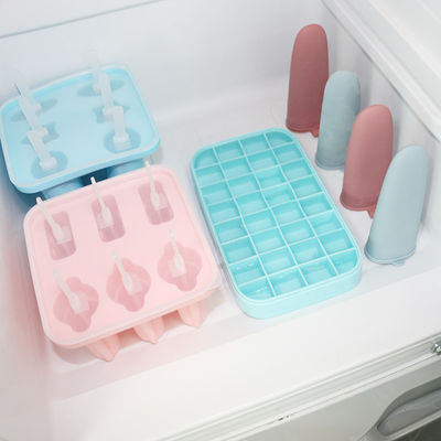Popsicle Ice Lolly Yapımı İçin BPA Free Kişiselleştirilmiş Silikon Kalıplar