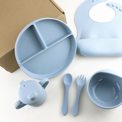 BPA Free Güvenlik Silikon Yemek Takımı, Silikon Kase ve Kaşık Seti OEM