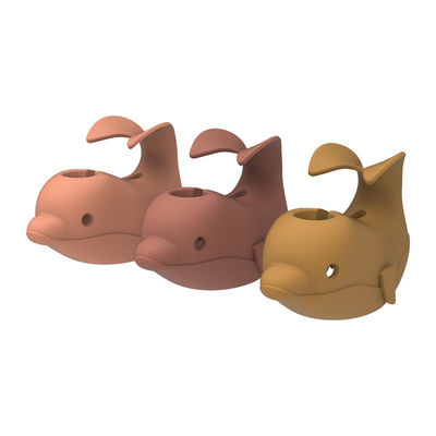 Sevimli Özel Yapılmış Silikon, Rhino Dolphin Shape ile Küvet Bacalı Kapak