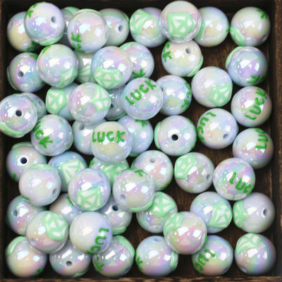 Takı için Tıknaz Gumball Pembe Renk Toplu Bubblegum Boncuk Akrilik Gevşek Boncuk