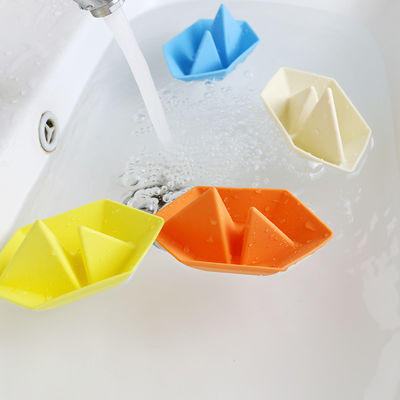 Yüzen Banyo Silikon Tekne Seti Su Oyuncakları Bpa Free Food Grade