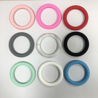 DIY anahtarlıklar için toptan PISSEN Silikon odak o halka Boncuk