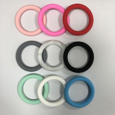 DIY anahtarlıklar için toptan PISSEN Silikon odak o halka Boncuk