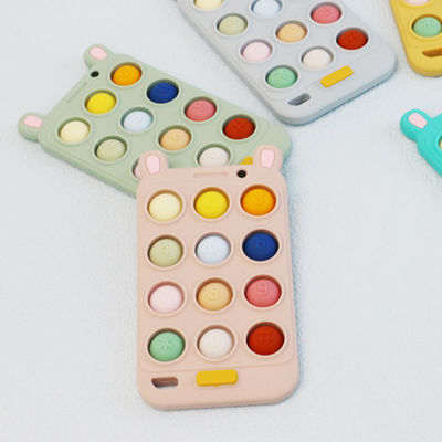BPA Free Silikon Bebek cep telefonu şekli Rahatlık ve Rölyef için Dişlikler bebek dişleri ağrılı