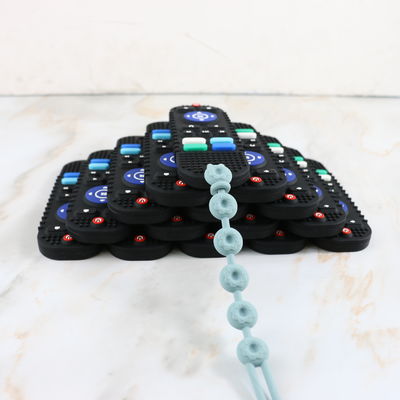 Çeşitli Renklerde Özel Çeşitli Tasarımlar Bebek Diş Çıkarma Ürünleri TV denetleyicisi silikon diş kaşıyıcı oyuncak