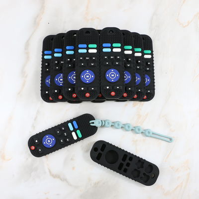 Çeşitli Renklerde Özel Çeşitli Tasarımlar Bebek Diş Çıkarma Ürünleri TV denetleyicisi silikon diş kaşıyıcı oyuncak