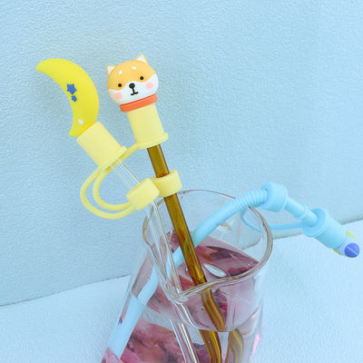 Farklı Malzeme Boyutu Straw Sippy için toptan satışta Straw Topper Charms