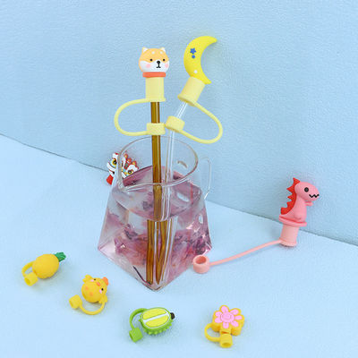 Farklı Malzeme Boyutu Straw Sippy için toptan satışta Straw Topper Charms