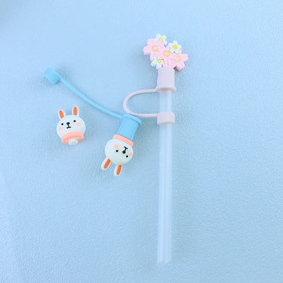 Farklı Malzeme Boyutu Straw Sippy için toptan satışta Straw Topper Charms