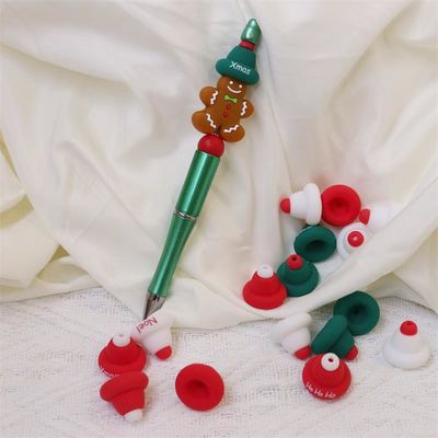 MOQ 200pcs Silikon Dişleme Mermi Organik Silikon Dişleme Mermi - Güvenli ve Dayanıklı DIY kalemler anahtarlık yapın