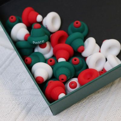 Silikon O Yüzük Mermiler Güvenli ve Zehirli Silikon 3D Noel şapkası Çocuklar için Mermiler Çocuklar için DIY mermiler kalemleri