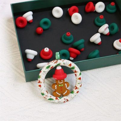 Silikon O Yüzük Mermiler Güvenli ve Zehirli Silikon 3D Noel şapkası Çocuklar için Mermiler Çocuklar için DIY mermiler kalemleri