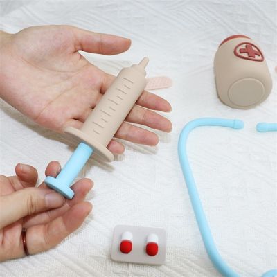 Özel bebek silikon oyuncaklar doktor rolü oynayan çocuklar hemşire rolü oyuncak seti