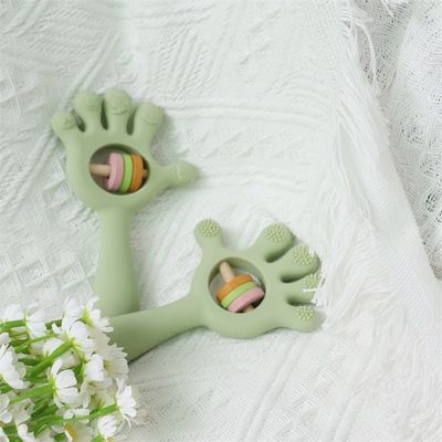 ODM Bebek Silikon Oyuncaklar Yaş Grubu Bebekler Çocuklar Çocuklar Kırıltı El Şekli
