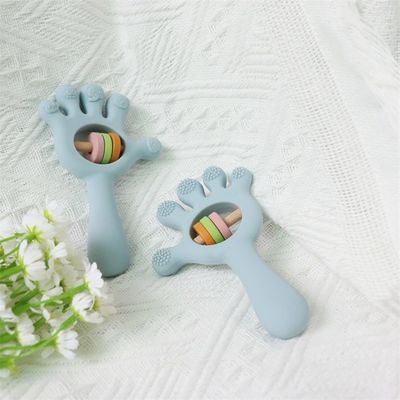 ODM Bebek Silikon Oyuncaklar Yaş Grubu Bebekler Çocuklar Çocuklar Kırıltı El Şekli