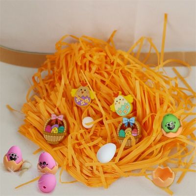 Özel Baskı Tasarımı ile Silikon Dişleme Boncukları Kabuk Fokalları ile Silikon 3D Paskalya Yumurtaları
