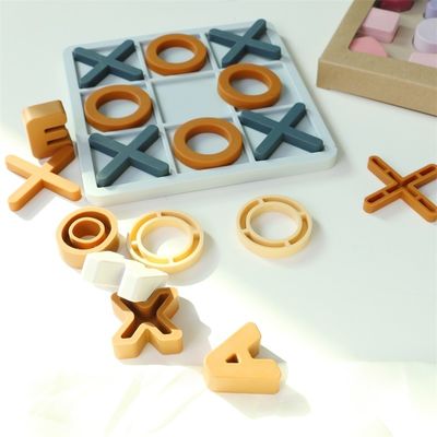 Yaş aralığı 1-4 Silikon Bulmaca Bilişsel Gelişmeyi Artırır Eğitim Silikon XO Bulmaca Oyuncaklar